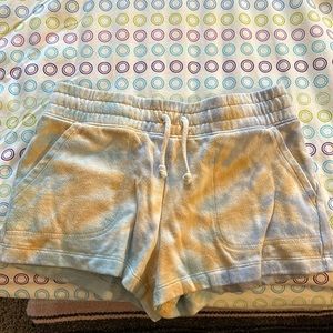 tie dye lounge shorts size s